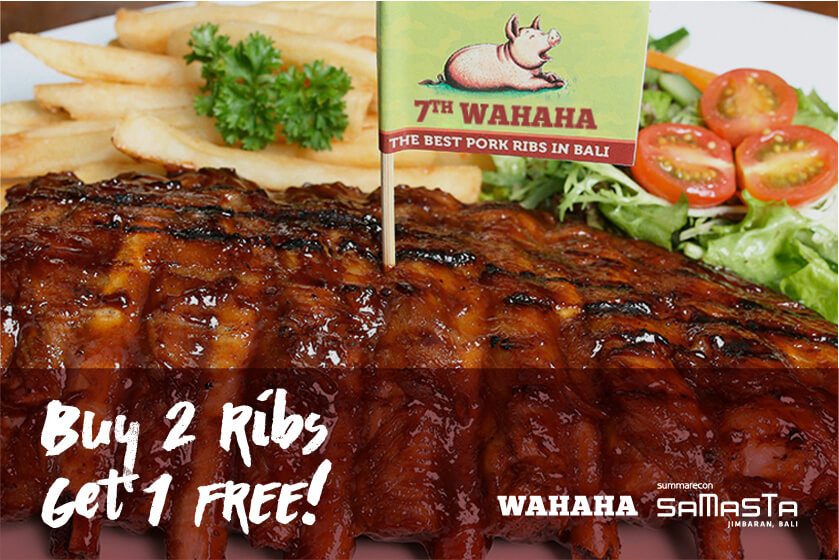 Buy 2 Get 1 FREE Pork Ribs